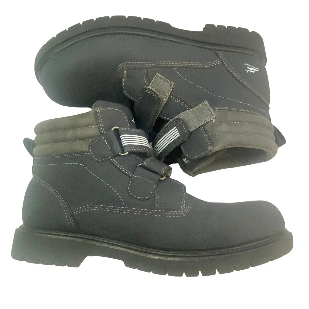 DEERSTAGS Boys Boots Size 7 Gray Marker Waterproof s-14